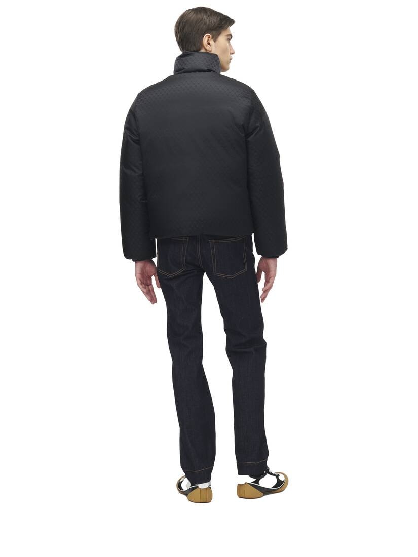 Skull Jacquard Puffer Jacket