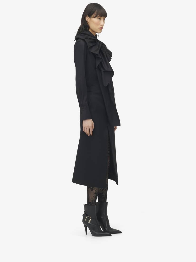 Ruffled Cotton Shirt