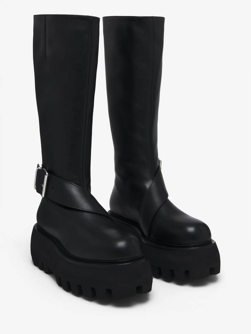Sofa Knee-High Buckle Boot
