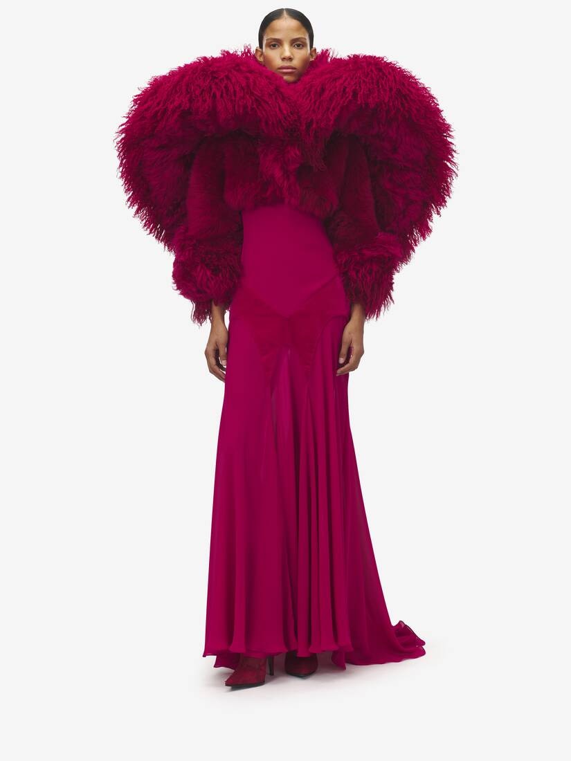 Sculpted Shearling Bolero