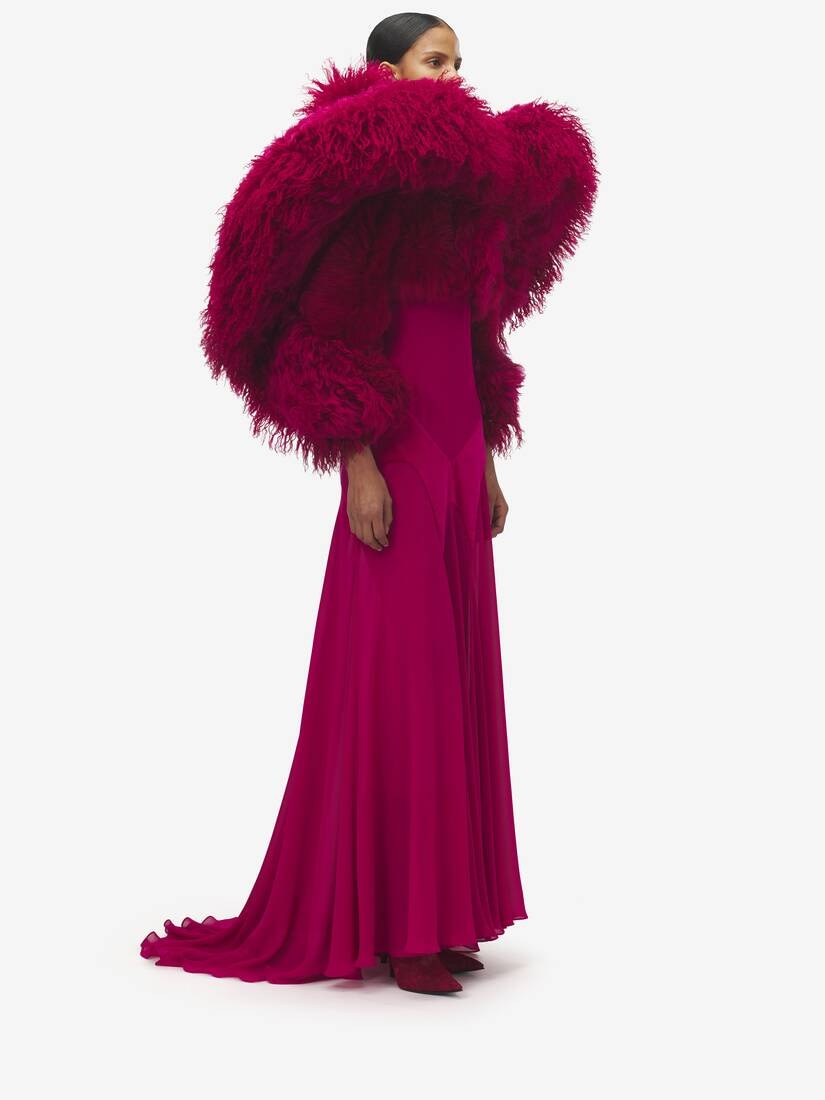 Sculpted Shearling Bolero