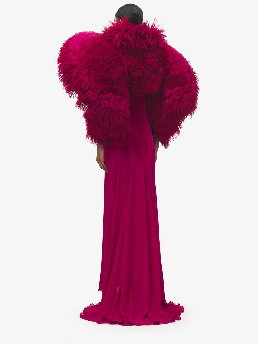 Sculpted Shearling Bolero