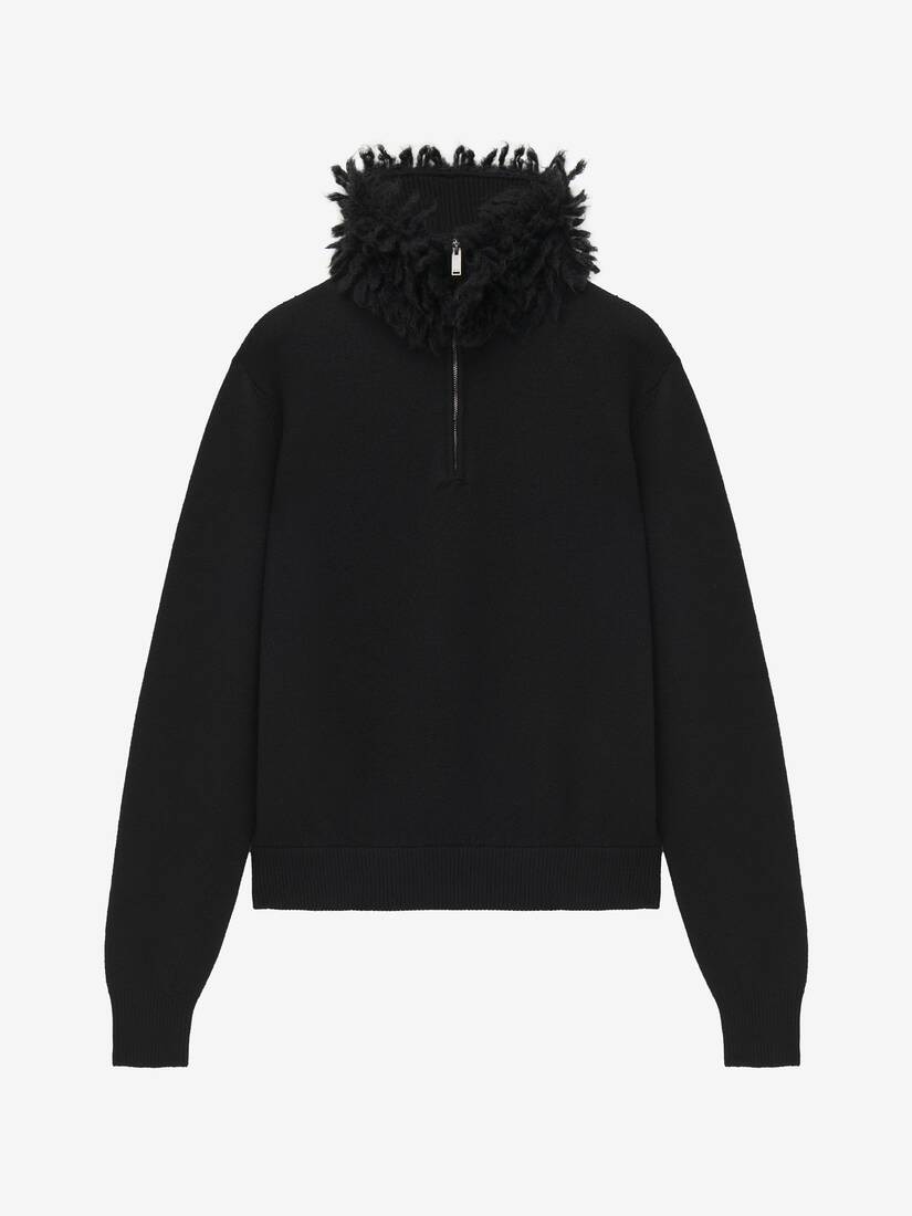 Fringed Collar Jumper