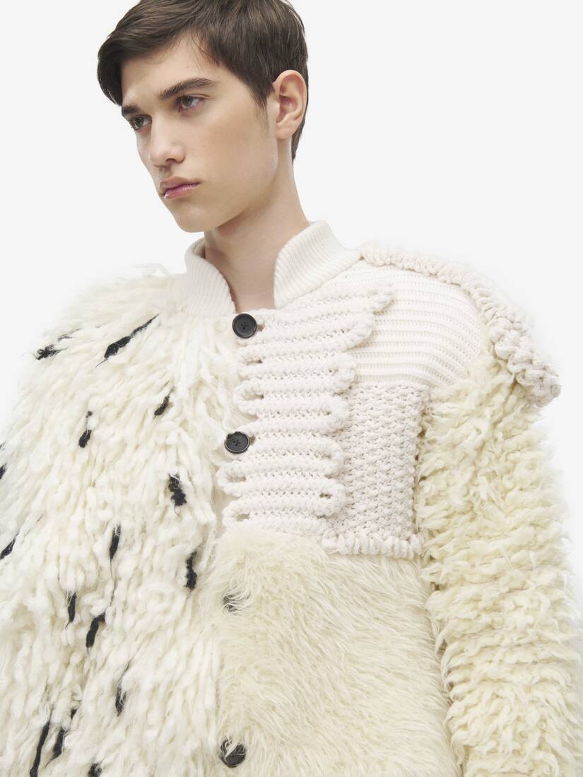 Asymmetric Patchwork Cardigan