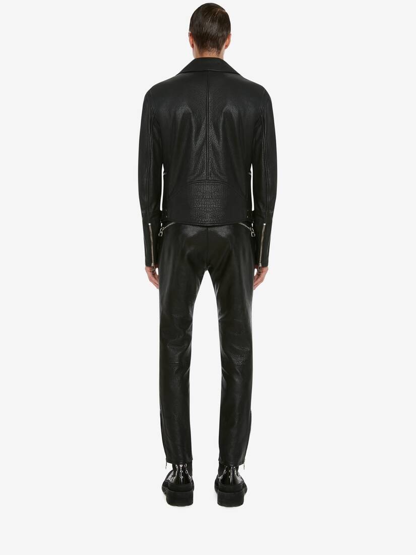 McQueen Classic Leather Biker Jacket